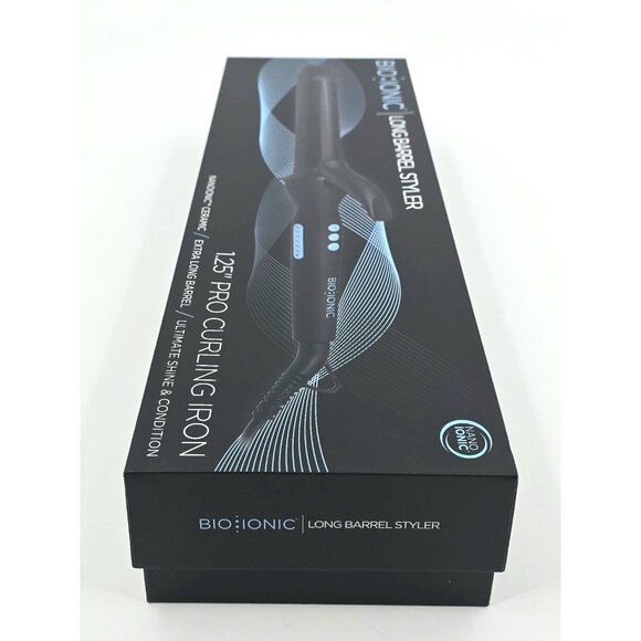 Bio Ionic 1.25 Long Barrel Styler Curling Iron Curling Wand Adjustable Heat - Picture 11 of 11
